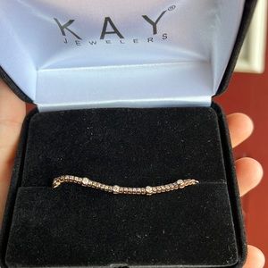 Le Vian Bolo Bracelet 3/4 ct tw Diamonds 14K Strawberry Gold